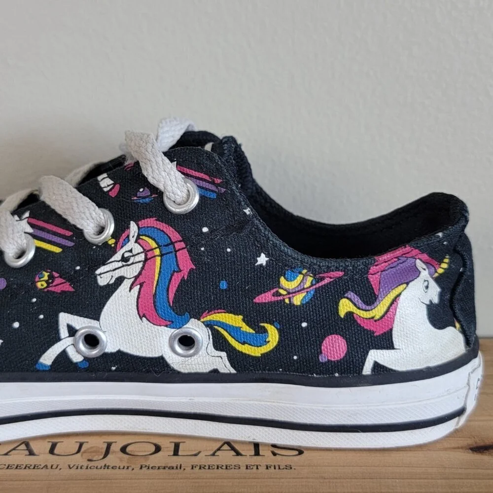 Converse Low Top Unicorn Unicons Black Lace Up Sneakers Shoes Kids Unisex CTAS 4